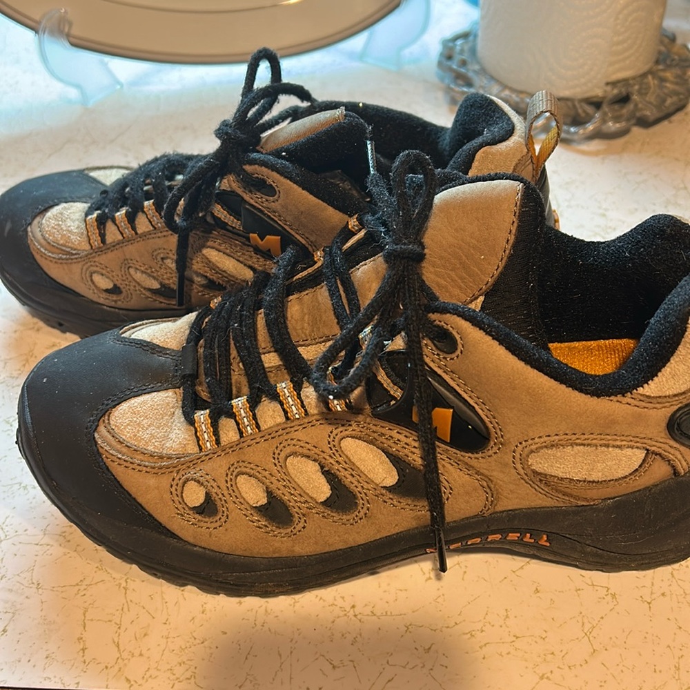 Merrell Reflex Smoke Mens Leather Waterproof Hiking Shoes Size 8 J182340C
